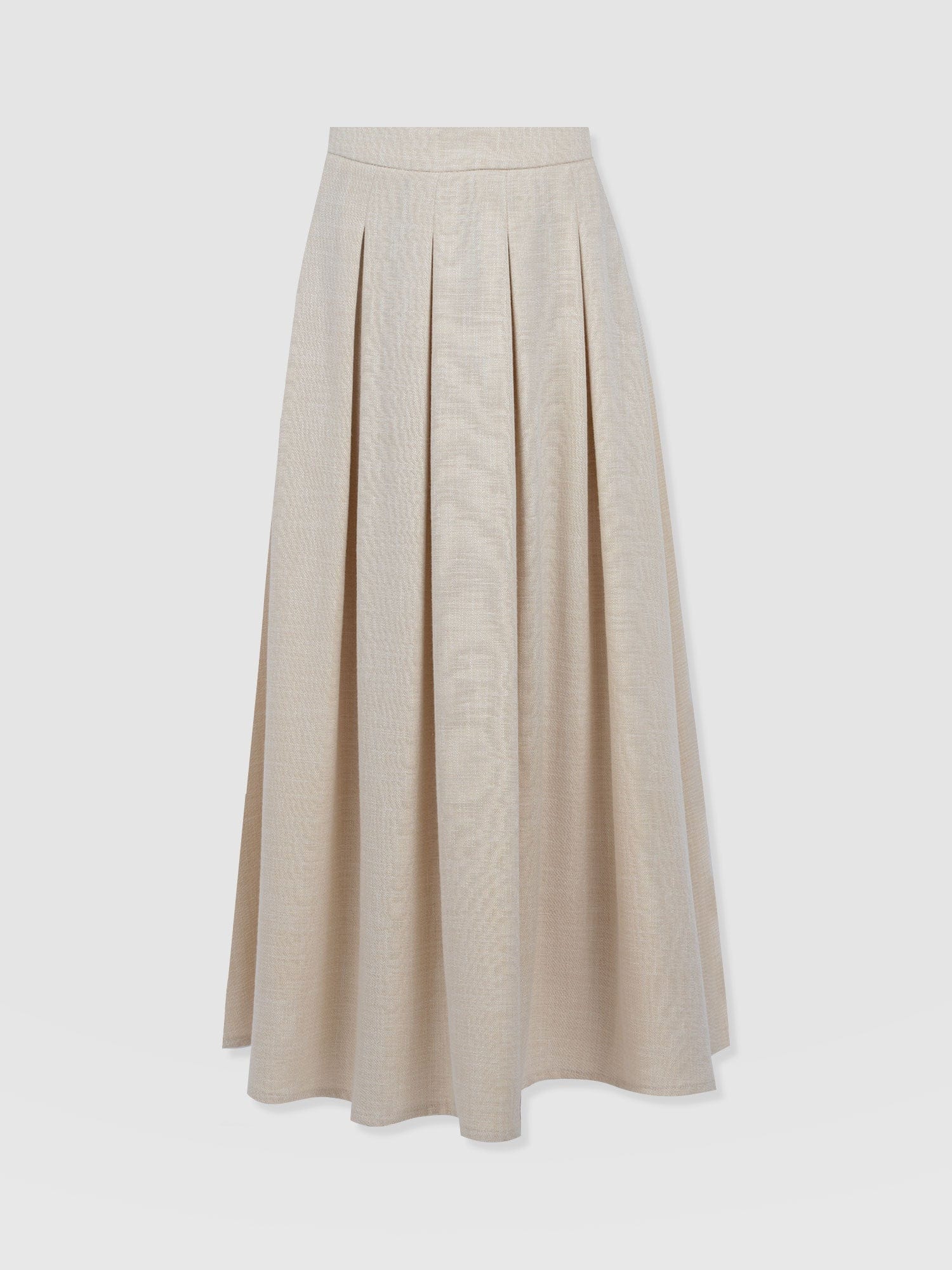 Eliza Pleated Skirt - Cream - Women's Skirts | Saint + Sofia® USA